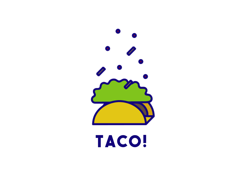 Not Taco Tuesday animation food gif illustration vector