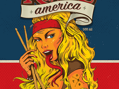 Rock America is coming beer label