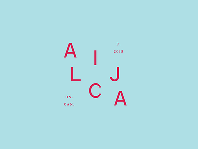 Alicja branding identity sub mark typography