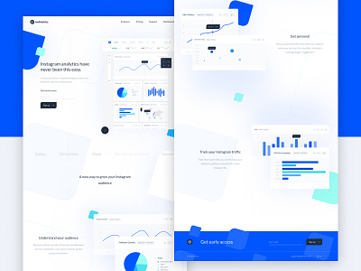 Owlmetrics Site and Brand Design analytics bold brand colors dashboard homepage identity landing page logo website