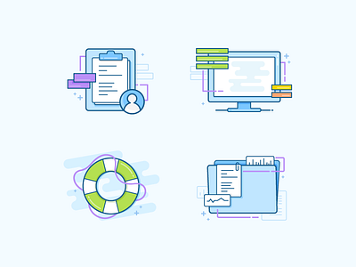 Oncology Onboarding Illustrations ibm ibm design icons illustration line illustrations onboarding onboarding illustrations oncology