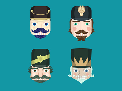 Nutcracker Heads adobe illustrator characters illustration promotion