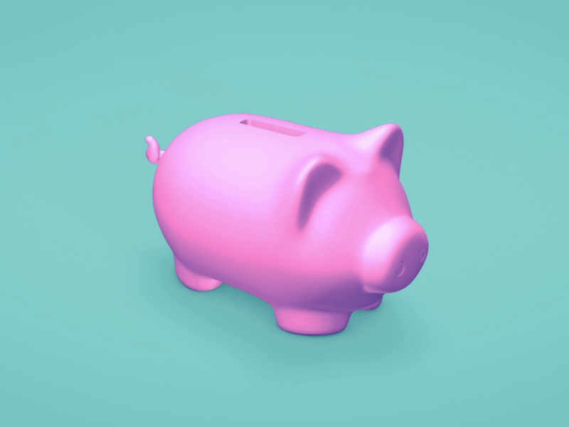 Capricorn after effects cinema 4d piggy bank