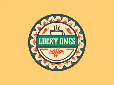 Lucky Ones Coffee Logo coffee shop logo logo vector