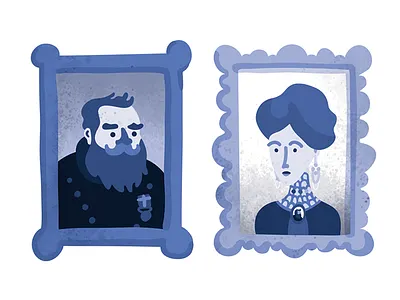 Family portraits from The Spectacled Siren childrensbook family illustration kidliart photography picture portrait vector vintage