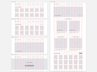 Wireframe collection is growing desktop grid kit responsive sketch sketch app ui vector web wireframes