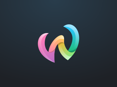 W 3D ai awesome corel d logo graphic design logo identity w