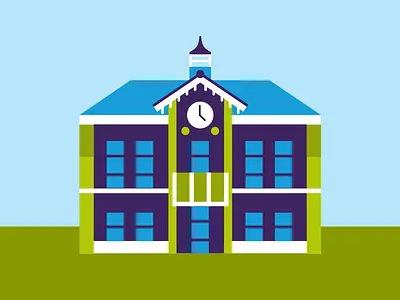 City Hall Illustration building city government hall illustration local