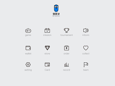 Simple line icon app design icon line new seeu simple ui uidesign web