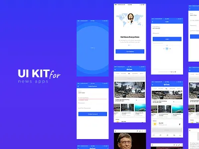 Orion News App UI Kit app ui kit mobile news news app news ui orion news
