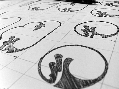 JIN SHA BLOG LOGO SKETCH 1 branding drawing grayscale line logo pencil process sketch