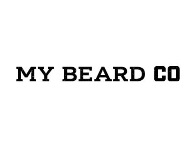 My Beard Company Part 3/4 badge beard black brand branding company grit logo logo design texture typography white