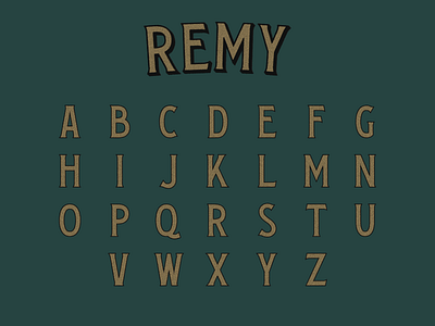 Remy Typeface font lettering letters serifs type type design typeface typography vintage