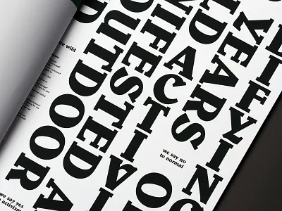 Codifying Activism belwe black and white poster stacked type visual identity zine