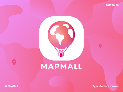 MapMall icon design branding icon identity logo typography