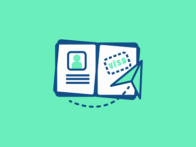 Visa icon icon icon design outline icon