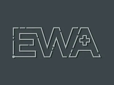 EWA cross health healthcare letterform monochromatic