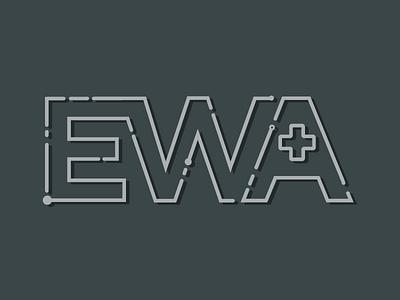 EWA cross health healthcare letterform monochromatic