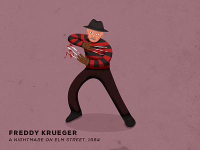 Welcome to my world! blood claws dark elm street freddy horror krueger nightmare red vector