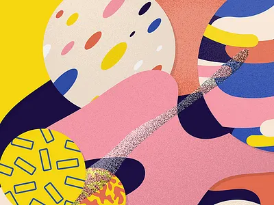 Recipe for Disaster colors freeform illustration illustrator shapes