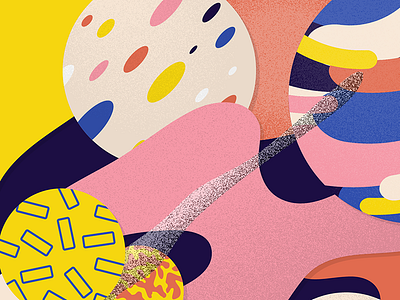 Recipe for Disaster colors freeform illustration illustrator shapes