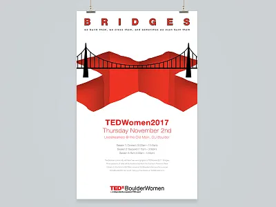 TEDxBoulderWomen graphic design illustrator poster ted tedxboulder