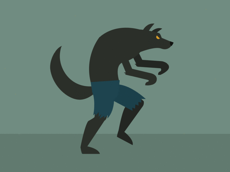 Transformation Thursday gif giftober halloween spooky thefuturchallenge werewolf wolf