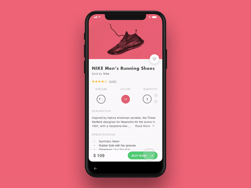 Shopping Cart Checkout Interaction animation design ecommerce interaction ios iphone mobile motion shopping ui user interface ux