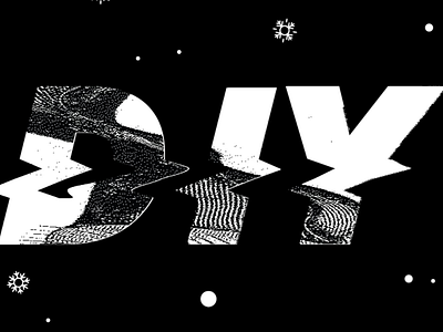 DIY diy glitch lettering type typography