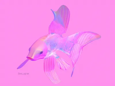 Koi Copy 3d c4d fish koi model scales