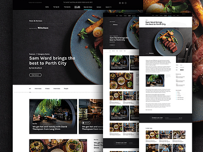 WA Good Food Guide - Sneak Peek 002 blog concept design food grid layout news photography restaurant ui web design website