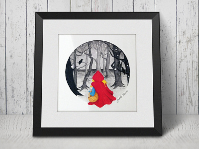 Little Red Riding Hood children book forest inktober little red riding hood