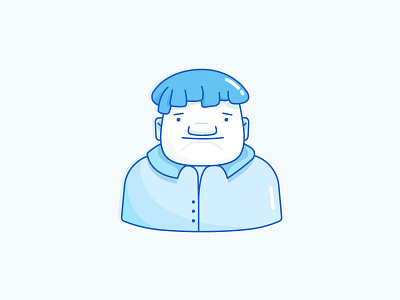 Man Avatar avatar blue character design illustration kickative lines man new outlines vector