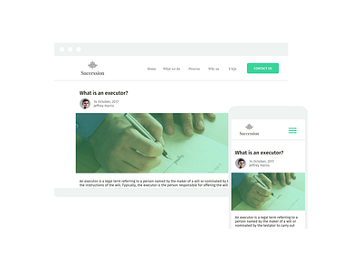 Succession Responsive Blog blog clean responsive ui web design