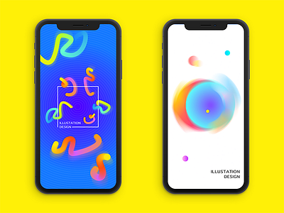 Wallpaper design color illustration iphone wallpaper x