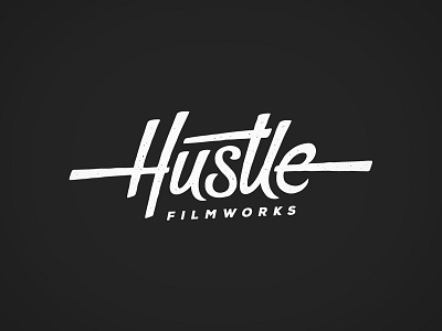 Hustle Alternative 2 custom lettering film handlettering logo rough script stamp typography