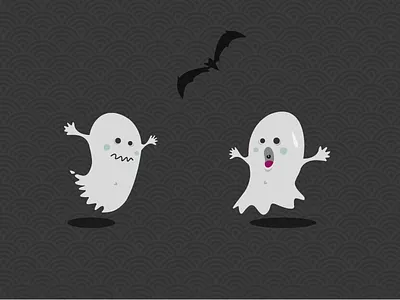 Happy Halloween !! bat ghosts halloween illustration illustrator pattern