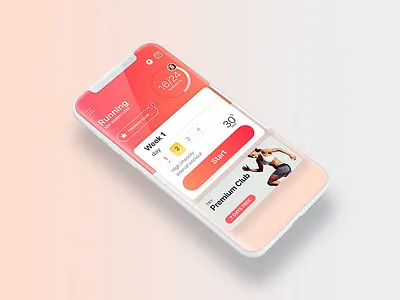 Running App Concept app design fitness ios ios11 iphone running ui ux workout