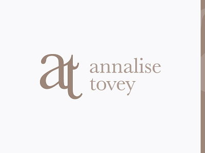 Annalise Tovey Branding brand branding brandmark clean elegant fashion identity logo monogram rebrand wip