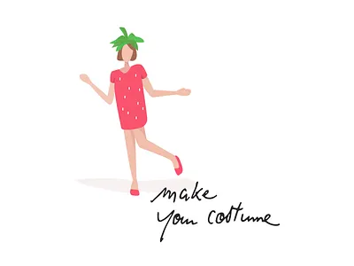 DIY Halloween costume diy halloween strawberry