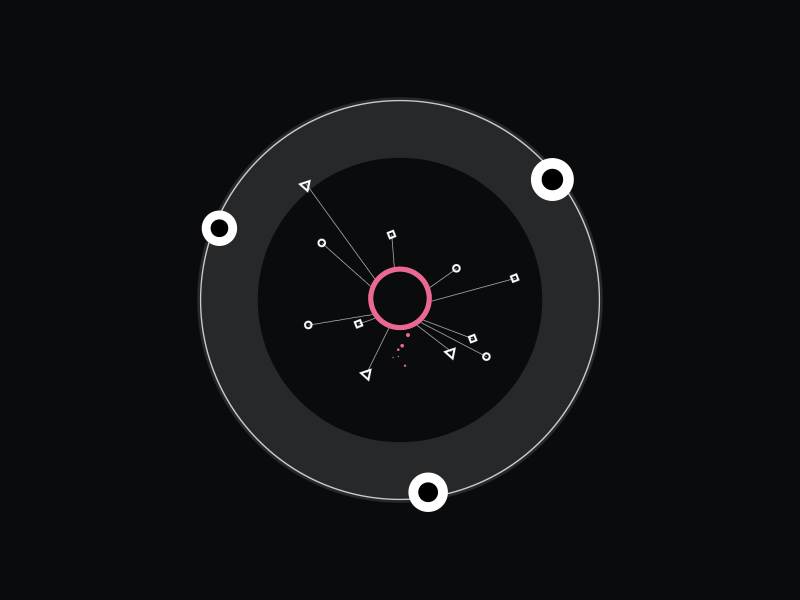 Momentum ae animation geometric motion particles solid sphere transition