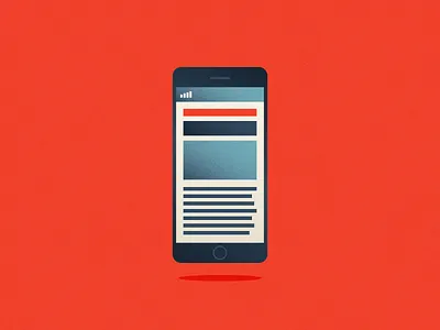 Mobile icon icons illo illustration iphone media mobile vector