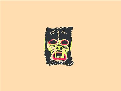 Lycanthrope Mask ben cooper hairy halloween illustration lycanthrope mask werewolf wolf