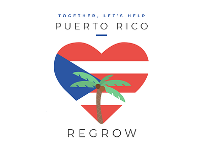 Ciales, Puerto Rico flag heart hurricane relief puerto rico