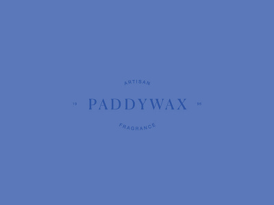 Paddywax Candles branding graphic design identity logo design