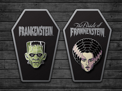 Universal Monsters Enamel Pins dan kuhlken dkng dkng studios enamel pin frankenstein monster nathan goldman pin the bride of frankenstein universal monster