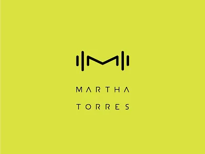 MARTHA TORRES be strong branding fitness health logo minimal personal trainer sports ui