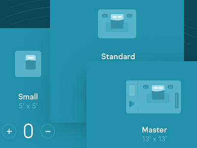 Bedrooms bed bedroom blue calculator flat icons quantity size ui