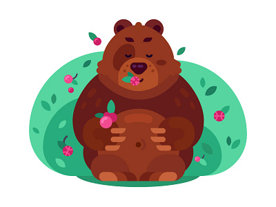 Dribble Bear bear debut dribbble hello invite shot thanks