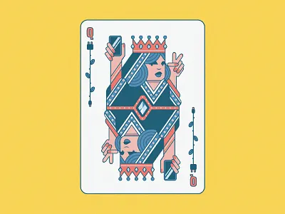 Selfie Queen cards girl illustration love phone queen